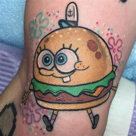 krabby patty tattoo|Tahu Tattoo .